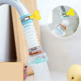 Adjustable Rotating Faucet Anti-splash Water-saving Valve Filter Tap Kitchen Device Head Swivel Spout (Random Color)